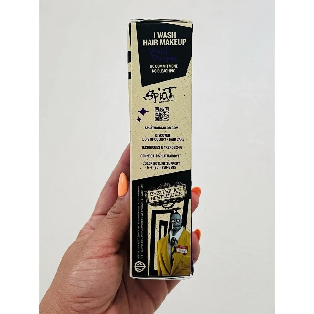 Splat 1 Wash Gel Temporary Hair Color‎ Vivid Purple 1.5 Fl oz